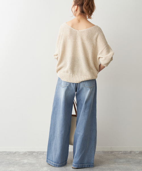 Spick & Span(スピックアンドスパン)の「《追加2》5 1/2 BAGGY DENIM(デニムパンツ・レディース・サックスブルー/ブルー系その他・27/28/29/26)」の22枚目の写真