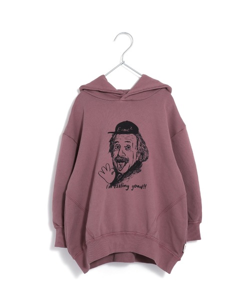 ゆるアインシュタイン裏毛フーディ□80～140cm（パーカー）｜MAKE YOUR