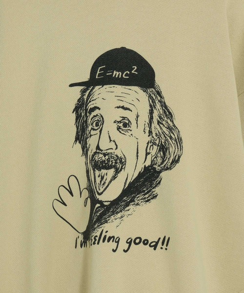 MAKE YOUR DAY（メイクユアデイ）の「ゆるアインシュタイン裏毛フーディ■80～140cm（パーカー・キッズ・イエロー/ワインレッド・140/130/80/110/100/90/120）」の13枚目の写真