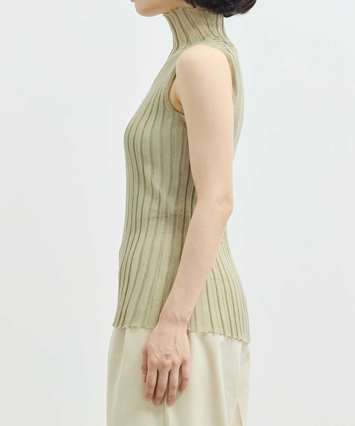 ZOZOTOWN限定》【Louren/ローレン】sheer turtleneck tops