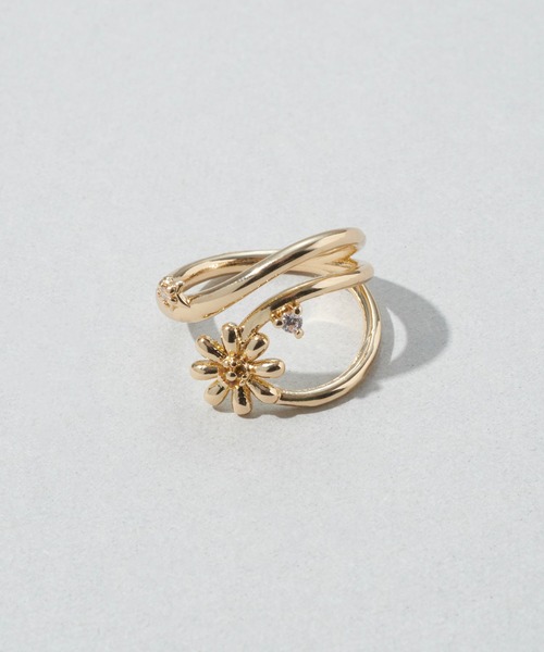 GOLDY（ゴールディ）の「リトル ブルーム リング（リング・レディース・ゴールド/シルバー×ゴールド/シルバー・FREE）」の5枚目の写真