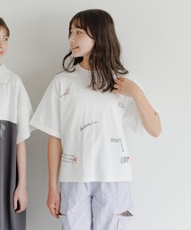 GLOBAL WORK | フローズンTシャツ/ワイド/571539(Tシャツ/カットソー)