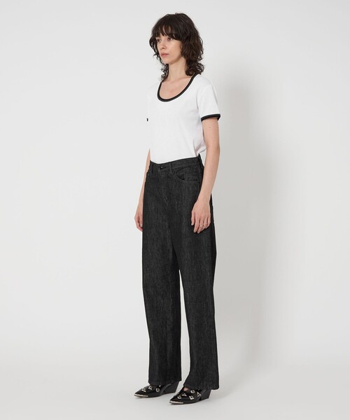ASTRAET＞13オンス REGULAR ブラックデニムパンツ UNISEX