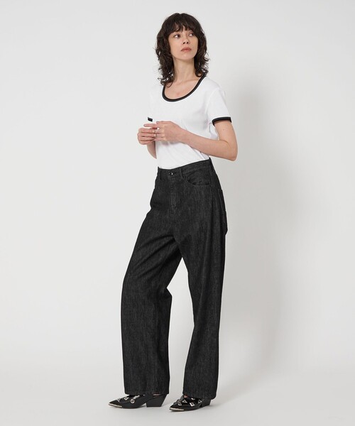 ASTRAET（アストラット）の「＜ASTRAET＞13オンス REGULAR ブラックデニムパンツ UNISEX（その他パンツ・レディース・ブラック・1/2/0/3/00）」の21枚目の写真