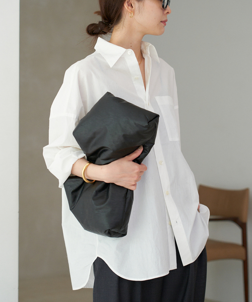 plage(プラージュ)の「COTTON LOOSE シャツ(シャツ/ブラウス・レディース・サックスブルー/ホワイト・FREE)」の11枚目の写真