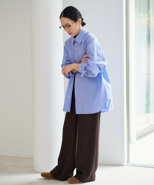 plage(プラージュ)の「COTTON LOOSE シャツ(シャツ/ブラウス・レディース・サックスブルー/ホワイト・FREE)」の20枚目の写真