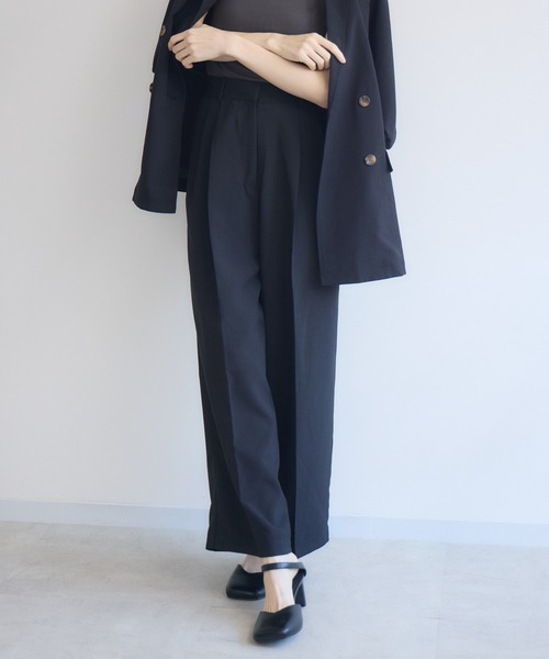 RU.TI.LE(ルチル)の「【RU.TI.LE】美シルエットワイドパンツ(その他パンツ・レディース・アイボリー/ブラック・MEDIUM)」の11枚目の写真