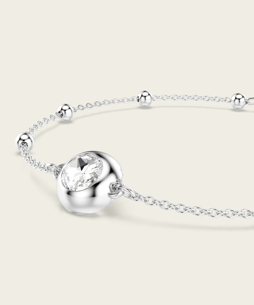 公式】【スワロフスキー】Una Angelic ブレスレット, ラウンドカット