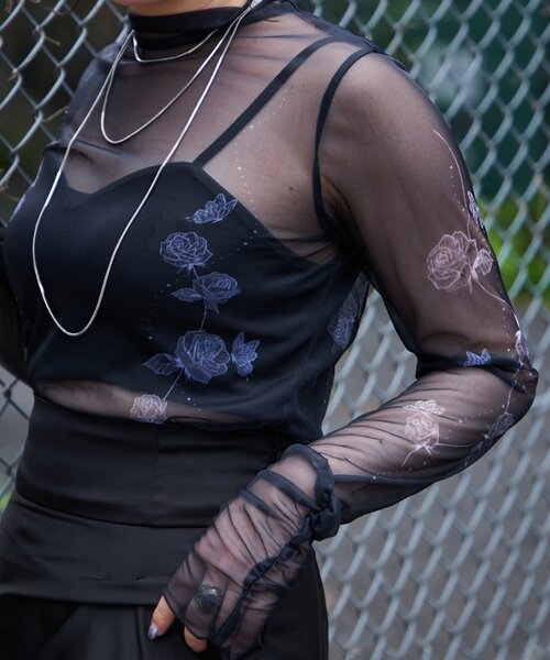 Mavie..7（メヴィセットゥ）の「【Mavie..7】アソートシアートップス（Tシャツ/カットソー・レディース・ブラック/オフホワイト/その他2/その他1・FREE）」の11枚目の写真