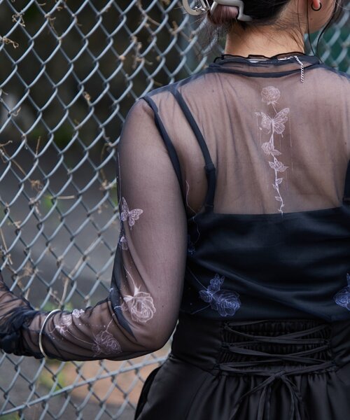 Mavie..7（メヴィセットゥ）の「【Mavie..7】アソートシアートップス（Tシャツ/カットソー・レディース・ブラック/オフホワイト/その他2/その他1・FREE）」の14枚目の写真