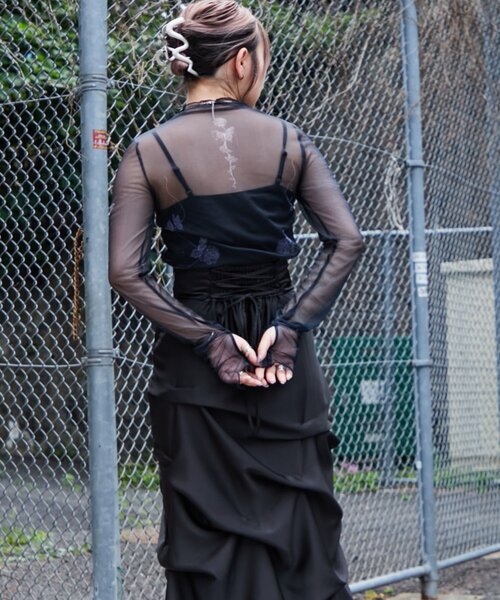 Mavie..7（メヴィセットゥ）の「【Mavie..7】アソートシアートップス（Tシャツ/カットソー・レディース・ブラック/オフホワイト/その他2/その他1・FREE）」の17枚目の写真