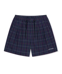 YESEYESEE（イエスアイシー）の「Crinkled Fabric Check Shorts（その他パンツ）」