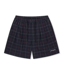 YESEYESEE（イエスアイシー）の「Crinkled Fabric Check Shorts（その他パンツ）」