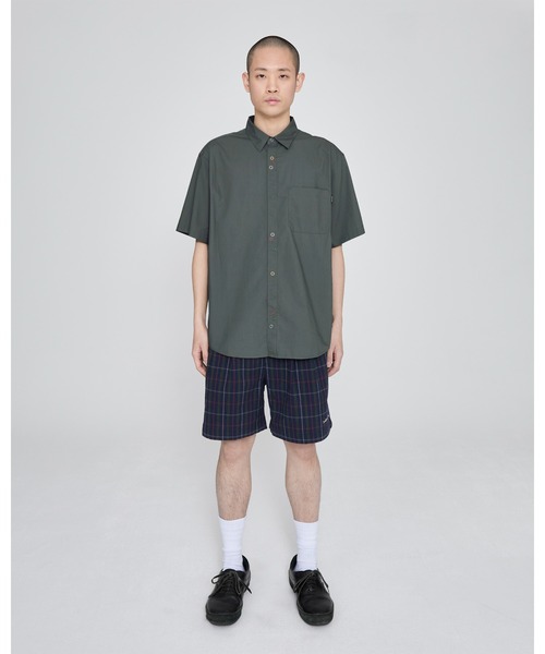 YESEYESEE(イエスアイシー)の「Crinkled Fabric Check Shorts(その他パンツ・メンズ・ブルー/ブラック・S/M/L/XL)」の13枚目の写真