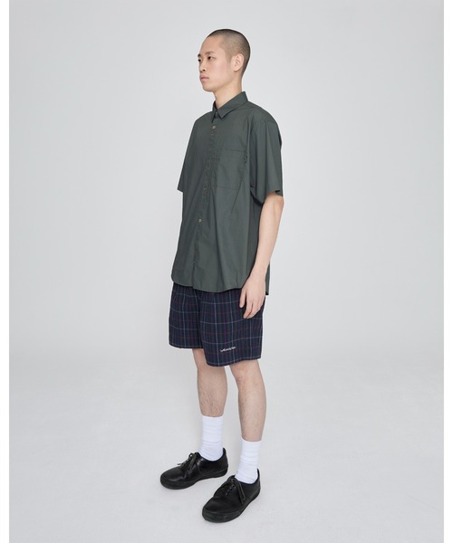 YESEYESEE(イエスアイシー)の「Crinkled Fabric Check Shorts(その他パンツ・メンズ・ブルー/ブラック・S/M/L/XL)」の15枚目の写真