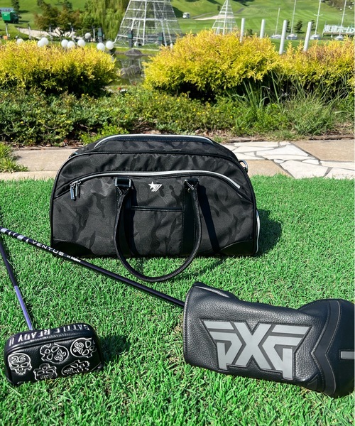 stella77golf（ステラセブンティーンセブンゴルフ）の「カモフラ柄ボストンBAG（ボストンバッグ・メンズ・ブルー/カーキ/サンドベージュ/ブラック・FREE）」の6枚目の写真