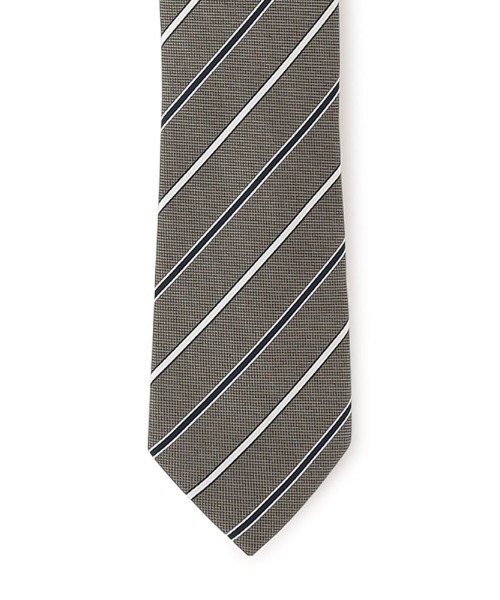 Perfect Suit FActory(パーフェクトスーツファクトリー)の「ベーシックネクタイ ストライプ グレー/ワイン/ネイビー(ネクタイ・メンズ・ネイビー/チャコールグレー/ワイン・FREE)」の4枚目の写真