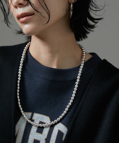 ERICKA NICOLAS BEGAY】ナバホパールネックレス7mm/60cm（ネックレス