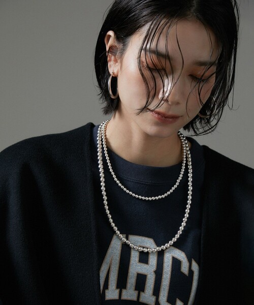 SALON adam et rope'(サロン アダム エ ロペ)の「【ERICKA NICOLAS BEGAY】ナバホパールネックレス7mm/60cm(ネックレス・レディース・シルバー・FREE)」の9枚目の写真
