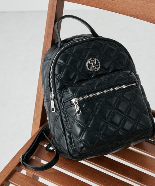 GYDA(ジェイダ)の「GYDA(ジェイダ)ミニリュック GY-B355 ダブルキルティング(バックパック/リュック・レディース・アイボリー/ブラック/レッド・FREE)」の3枚目の写真