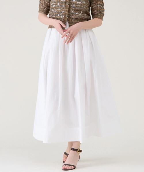 新品未使用　タグ付き　DESCENTE フレアスカート ホワイト VXN0125A0012_l_a001.jpg