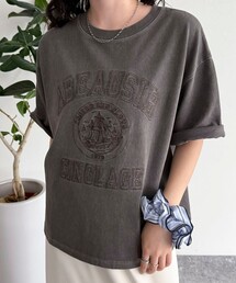 fredy emue | ピグメント刺繍クロップドTシャツ(Tシャツ/カットソー)