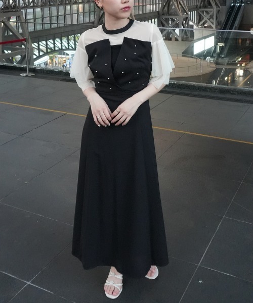 パールビスチェドレス ANDRESD ドレス パールビスチェドレス / pearl bustier dress