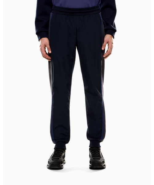 <オンライン限定>【エンポリオ アルマーニ EA7】 Athletic Colour Block ジョガーパンツ ナイロン／ビスコース混紡