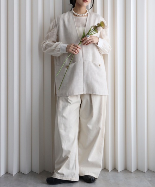 model：164cm. 着用サイズ：FREE