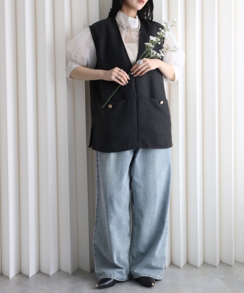 model：164cm. 着用サイズ：FREE