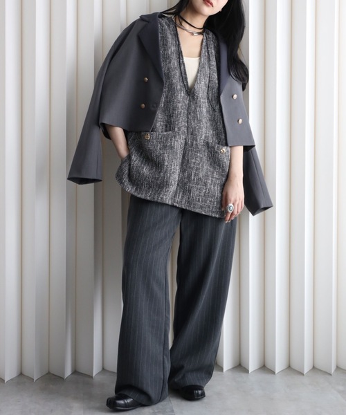 model：164cm. 着用サイズ：FREE