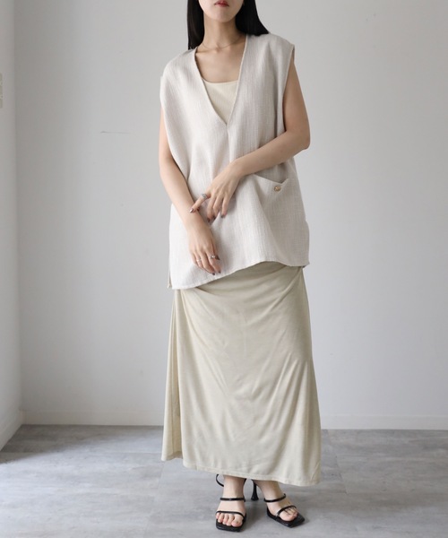 model：164cm. 着用サイズ：FREE
