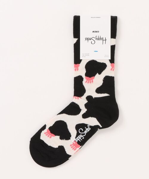Happy Socks(ハッピーソックス)の「/HAPPY SOCKS/キャッチーデザインソックス(ソックス/靴下・レディース・ブラック・SMALL)」の1枚目の写真
