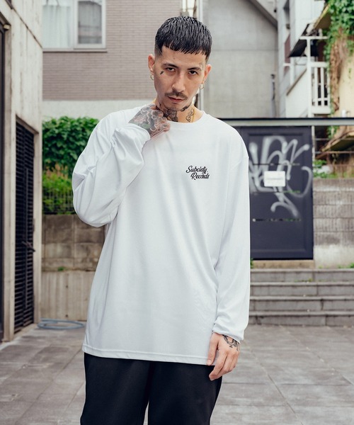 SBCY Sport(エスビーシーワイスポーツ)の「Dry tee L/S-VINYL-(Tシャツ/カットソー・メンズ・ホワイト/ブラック・SMALL/MEDIUM/LARGE/X-LARGE/XX-LARGE)」の6枚目の写真