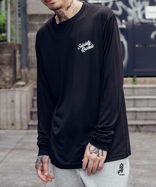SBCY Sport(エスビーシーワイスポーツ)の「Dry tee L/S-VINYL-(Tシャツ/カットソー・メンズ・ホワイト/ブラック・SMALL/MEDIUM/LARGE/X-LARGE/XX-LARGE)」の8枚目の写真