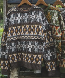 BEAMS PLUS | 3G フェアアイル クルーネック ニット(ニット/セーター)