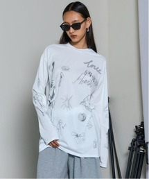 メゾンスペシャル/レイヤードカットソー/長袖Tシャツ/オフホワイト Multiway Layered Tops/マルチレイヤードトップス【MAISON
