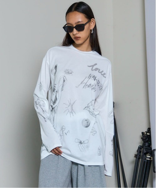 MAISON SPECIAL（メゾンスペシャル）の「TATOOプリントシアーTOP