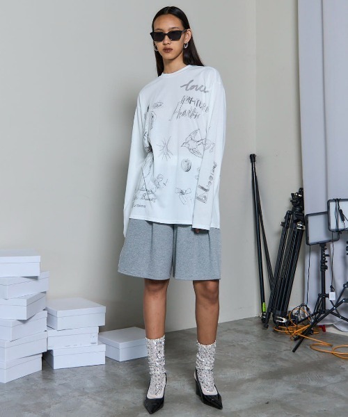 Drawing Long Sleeve T-shirt/ドローイングロンTEE（Tシャツ