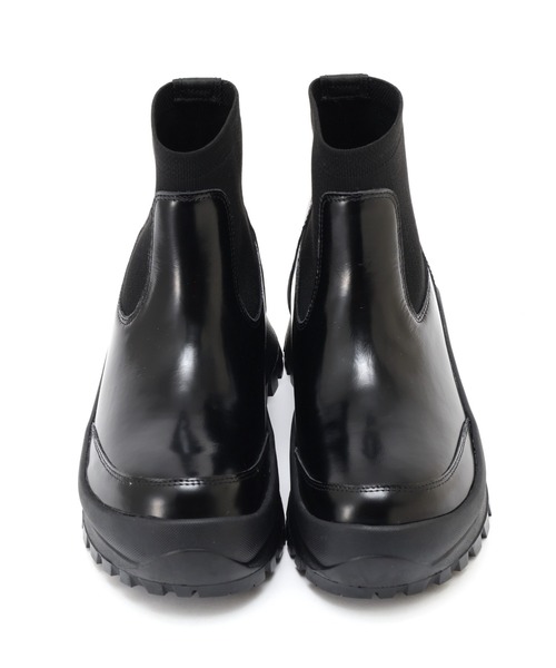 ALM.（アルム）の「ALM.（アルム） 別注SHORT DEIRDRE LEATHER BOOTS（ブーツ・レディース・ブラック・36/37/38）」の3枚目の写真