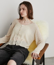 Auntie Rosa Holiday | ジャガードシアーカーディガン(カーディガン/ボレロ)