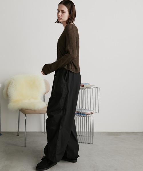 Auntie Rosa Holiday（アンティローザホリデー）の「ジャガードシアーカーディガン（カーディガン/ボレロ・レディース・ブラック/ブラウン/アイボリー・FREE）」の9枚目の写真