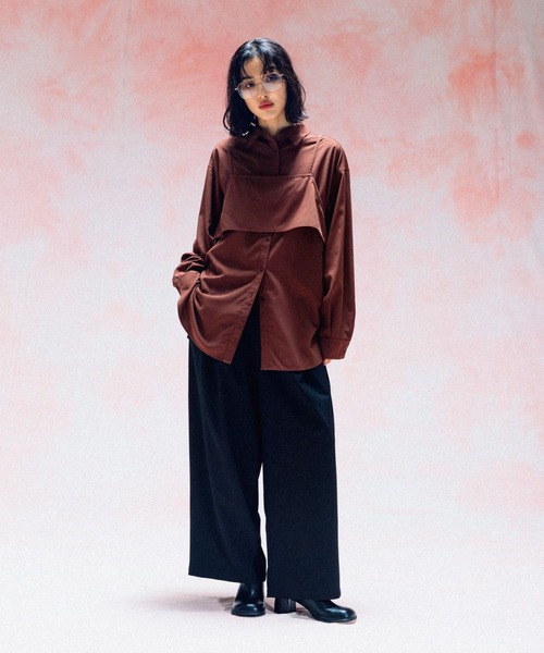 LEPSIM（レプシィム）の「スラックスパンツ　497353（スラックス・レディース・ブラック/グレイッシュベージュ/ダークブラウン・FREE）」の8枚目の写真