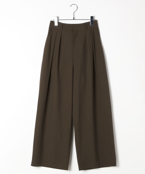 LEPSIM（レプシィム）の「スラックスパンツ　497353（スラックス・レディース・ブラック/グレイッシュベージュ/ダークブラウン・FREE）」の22枚目の写真