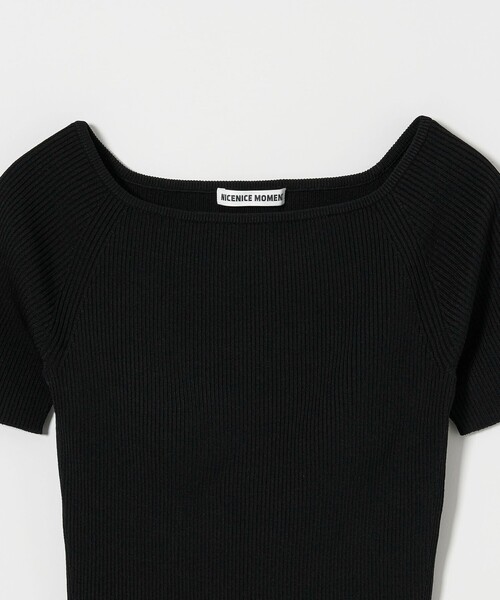 別注】＜NICENICE MOMENT for conte＞ OPEN SHOULDER ニット②