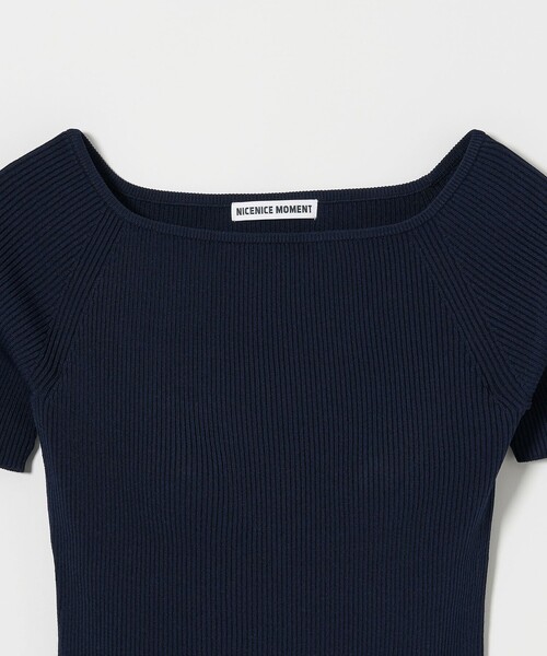 【NICENICE MOMENT】OPEN SHOULDERニット2 別注】＜NICENICE MOMENT for conte＞ OPEN SHOULDER ニット②