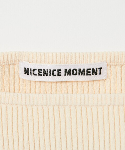 【NICENICE MOMENT】OPEN SHOULDERニット2 別注】＜NICENICE MOMENT for conte＞ OPEN SHOULDER ニット②