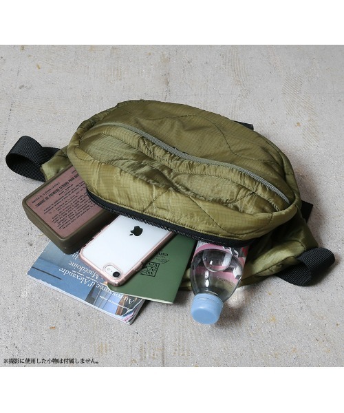 WAIPER.inc（ワイパーインク）の「WAIPER.inc 実物 米軍 M-65 フィールドジャケット用ライナー リメイク ボディバッグ / ヒップパック 日本製（ショルダーバッグ・メンズ・オリーブ・ONE SIZE）」の10枚目の写真