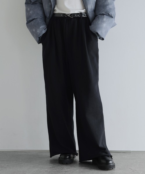 SOCCE（ソーシー）の「ヴィンテージライクカットオフスウェットパンツ（スウェットパンツ・メンズ・ブラック系1/グレー/グレー系1/ブラック・M/S/XL/L）」の3枚目の写真