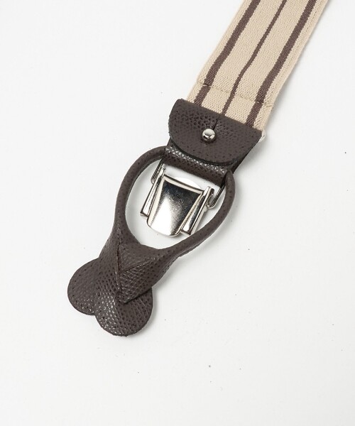 UNITED ARROWS(ユナイテッドアローズ)の「ストライプ サスペンダー(サスペンダー・メンズ・ブラウン系/ベージュ・FREE)」の4枚目の写真